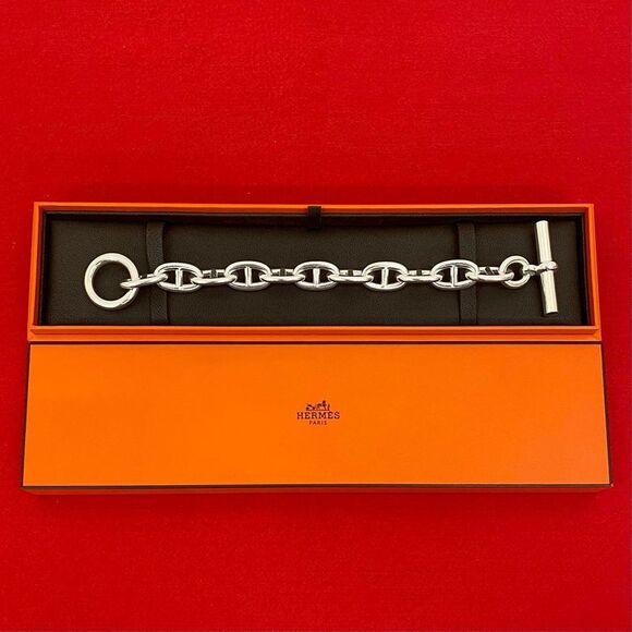 Hermes Chaine d'Ancre Silver 925 Bracelet - Picture 1 of 6